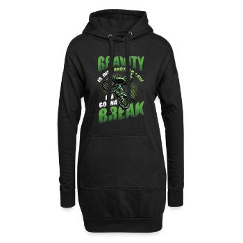 Schwerkraft, Ein Weiteres Gesetz - Hoodie-Kleid - Schwarz - Vorne