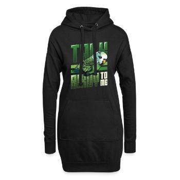 Talk Birdy To Me - Wellensittich - Hoodie-Kleid - Schwarz - Vorne