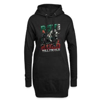 Finanzielle Freiheit Aktien Investor Börse - Hoodie-Kleid - Schwarz - Vorne