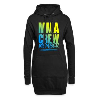 Mma Crew - Hoodie-Kleid - Schwarz - Vorne