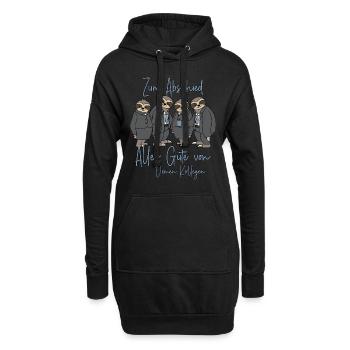 Jobwechsel Alles Gute Neuer Job Abschied Kollege - Hoodie-Kleid - Schwarz - Vorne
