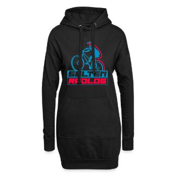 Coole Fahrrad und Mountainbike Geschenke MTB - Hoodie-Kleid - Schwarz - Vorne