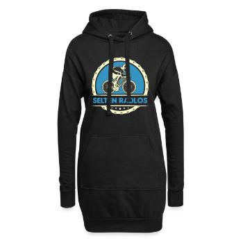 Coole Fahrrad und Mountainbike Geschenke MTB - Hoodie-Kleid - Schwarz - Vorne
