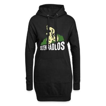 Coole Fahrrad und Mountainbike Geschenke MTB - Hoodie-Kleid - Schwarz - Vorne