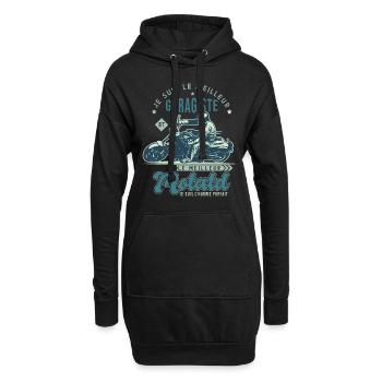 Motard le meilleur garagiste cadeau cool - Sweat-shirt à capuche long Femme - noir - Devant