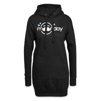 Lundi - Montag - Sweat-shirt à capuche long Femme - noir - Devant