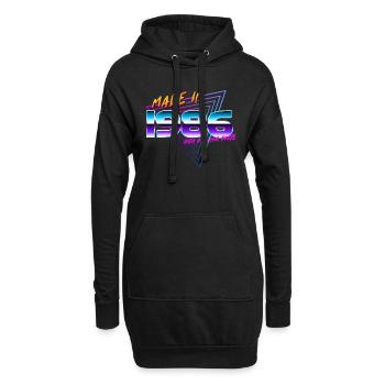 fait en 1986 • 36ème anniversaire année de naissance année de naissance rétro - Sweat-shirt à capuche long Femme - noir - Devant