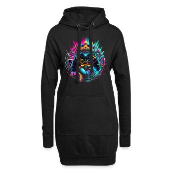 Elite Gaming Hero Controller & Crown - Hoodie Dress - black - Front