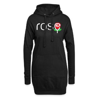 Rose - Hoodie-Kleid - Schwarz - Vorne