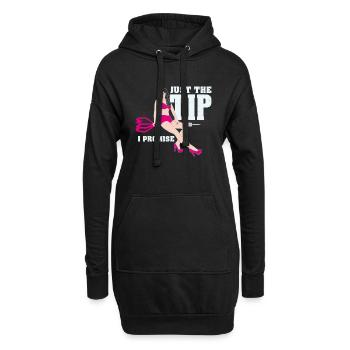 Chemise de fléchettes drôle - Sweat-shirt à capuche long Femme - noir - Devant