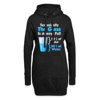 Chemie Shirt Chemiker Labor Nerd Chemisch Geschenk - Hoodie-Kleid - Schwarz - Vorne