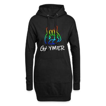 Gamer Gay Pride LGBT Gaming Sweet Gift - Sweat-shirt à capuche long Femme - noir - Devant