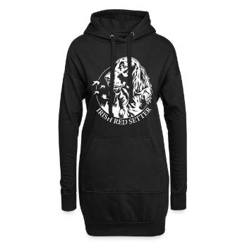 Irish Red Setter Chien de chasse Chiens de chasse Chiens Wilsigns - Sweat-shirt à capuche long Femme - noir - Devant