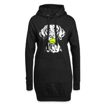 Vizsla Ball Ball Junkie Dogs Wilsigns - Sweat-shirt à capuche long Femme - noir - Devant