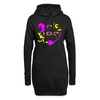 Hexe Halloween Walpurgisnacht - Hoodie-Kleid - Schwarz - Vorne