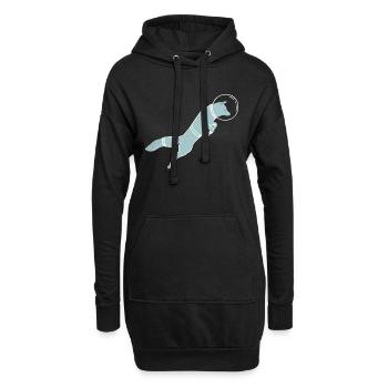ESPACE FOX - Sweat-shirt à capuche long Femme - noir - Devant