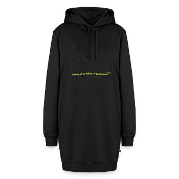 rasenmaeher lawn mower mowing machine3 - Hoodie-Kleid - Schwarz - Vorne - AI Model Female 172 light (172cm)