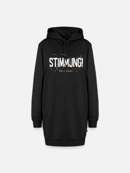 Stimmung - Konfetti - Hoodie-Kleid - Schwarz