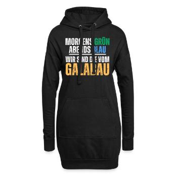 Gartenbau Landschaftsbau Galabau Spruch - Hoodie-Kleid - Schwarz - Vorne