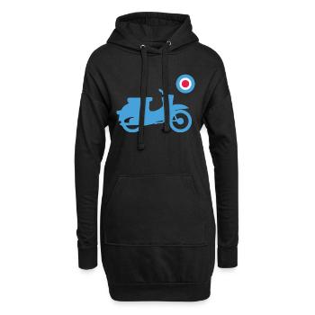 Schwalbe Mod Great Britain Style - Hoodie-Kleid - Schwarz - Vorne