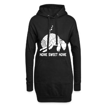 Neues Haus (weiß) - Hoodie-Kleid - Schwarz - Vorne