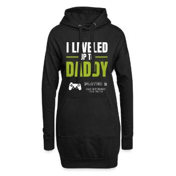 Level Up Daddy Gaming Shirt - Hoodie-Kleid - Schwarz - Vorne