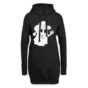 Fantôme cowboy - Sweat-shirt à capuche long Femme - noir - Devant