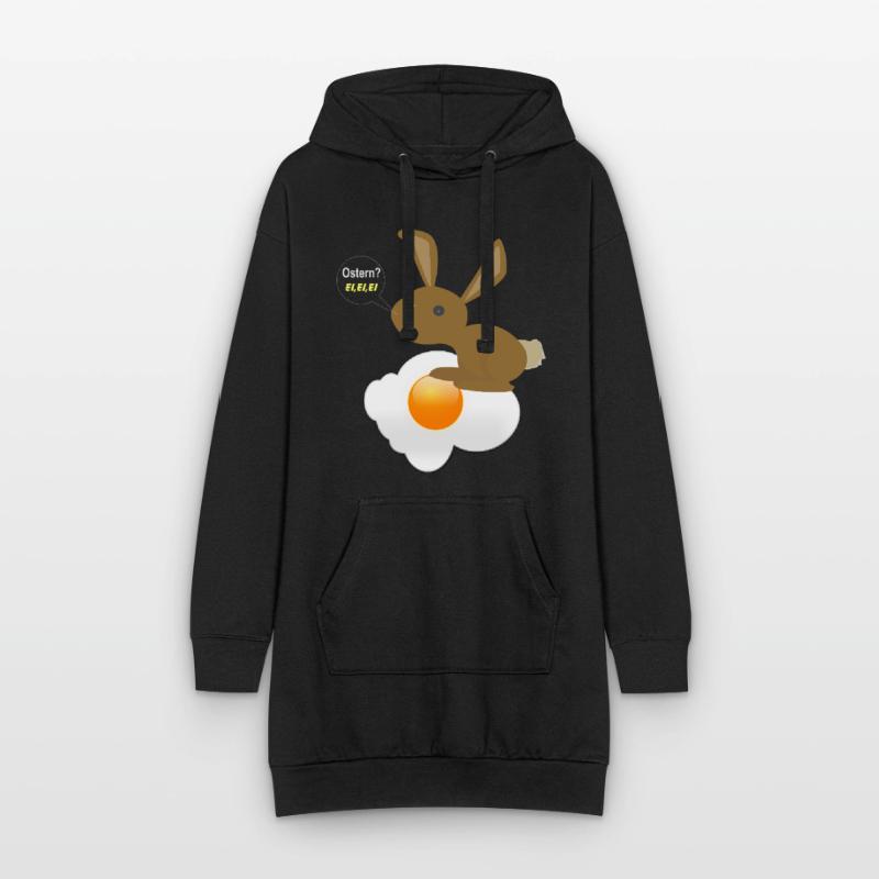 Bunny Easter Egg Egg Egg Hoodie Dress