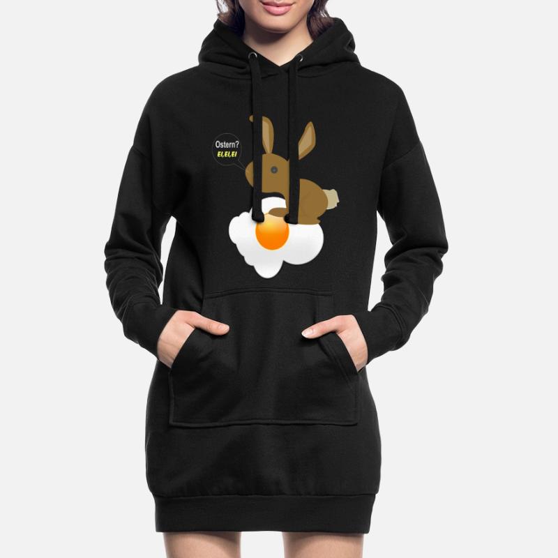 Bunny Easter Egg Egg Egg Hoodie Dress