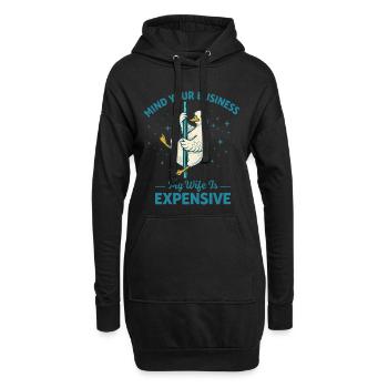 Enten-Stangen-Tanz Humor Ehemann Ehefrau Lustiges Geschenk - Hoodie-Kleid - Schwarz - Vorne