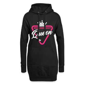 Drachenboot Queen - Königin Paddlerin - Hoodie-Kleid - Schwarz - Vorne