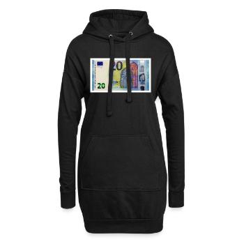 20 euro - Hoodie-Kleid - Schwarz - Vorne