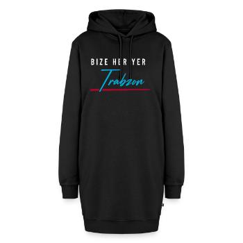 Bize her yer Trabzon - Hoodie-Kleid - Schwarz - Vorne