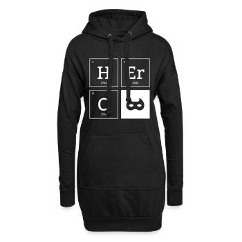 HERO Mask Superhero Elements Cadeau - Sweat-shirt à capuche long Femme - noir - Devant