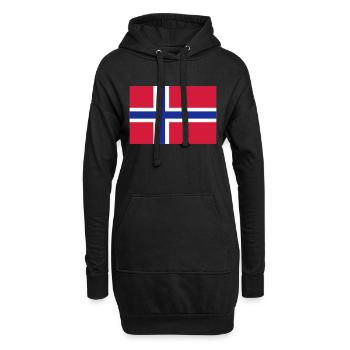 Norwegen - Hoodie-Kleid - Schwarz - Vorne