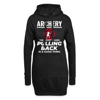 Tir à l’arc Cibles Archer Bullseye Tir Sport - Sweat-shirt à capuche long Femme - noir - Devant
