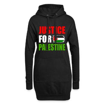 Justice for palestine - Hoodie-Kleid - Schwarz - Vorne