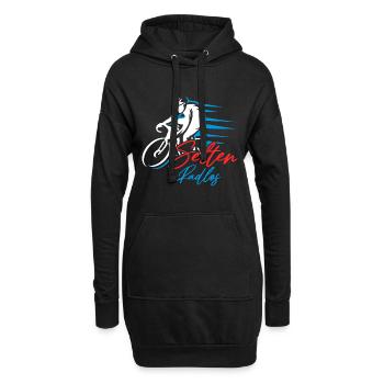 Coole Fahrrad und Mountainbike Geschenke MTB - Hoodie-Kleid - Schwarz - Vorne