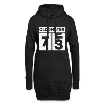 73e anniversaire 73 ans drôle 73 anniversaire - Sweat-shirt à capuche long Femme - noir - Devant