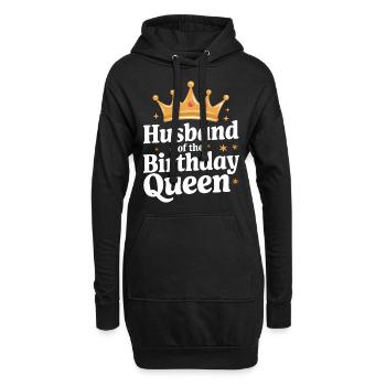 Ehemann Ehegatte Familie Hochzeit - Hoodie-Kleid - Schwarz - Vorne