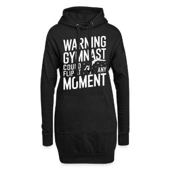Turnen Turner Gymnastik - Hoodie-Kleid - Schwarz - Vorne