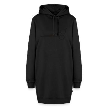 hairdresser barber barbier friseur coiffeur bart b - Hoodie-Kleid - Schwarz - Vorne - AI Model Female 172 light (172cm)