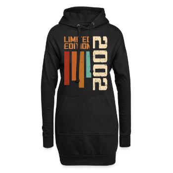 Vintage 2002 Cadeau d’anniversaire 2002 Retro 2002 - Sweat-shirt à capuche long Femme - noir - Devant