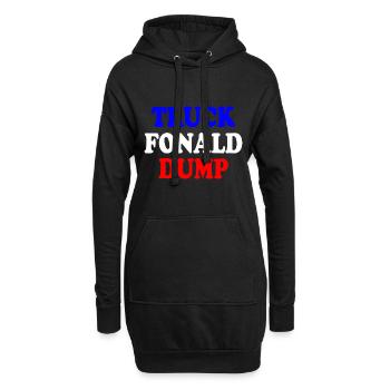 truck fonald dump - Hoodie-Kleid - Schwarz - Vorne