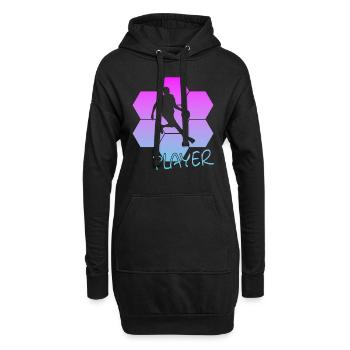 Streetball - Hoodie-Kleid - Schwarz - Vorne