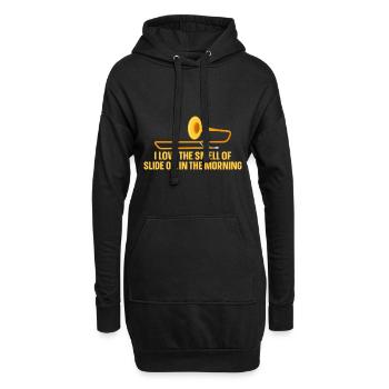 Trombone - Sweat-shirt à capuche long Femme - noir - Devant