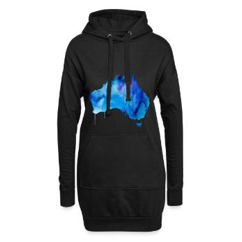 Australia - Hoodie Dress - black - Front