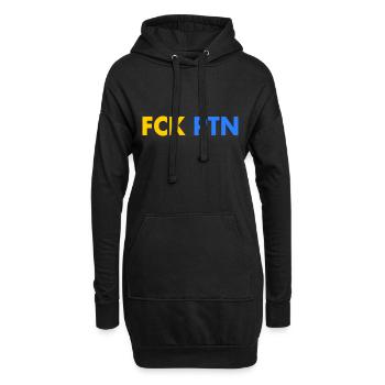 Fck ptn - Hoodie-Kleid - Schwarz - Vorne