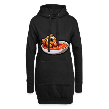 Fried Chicken Chicken Wings Chicken Gift - Hoodie Dress - black - Front