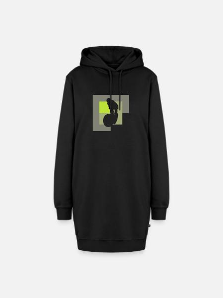 Mountainbiking Trail BMX Trail - Hoodie-Kleid - Schwarz